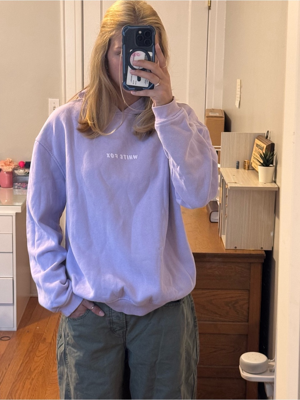 White Fox Boutique Lavender Crewneck Sweatshirt
